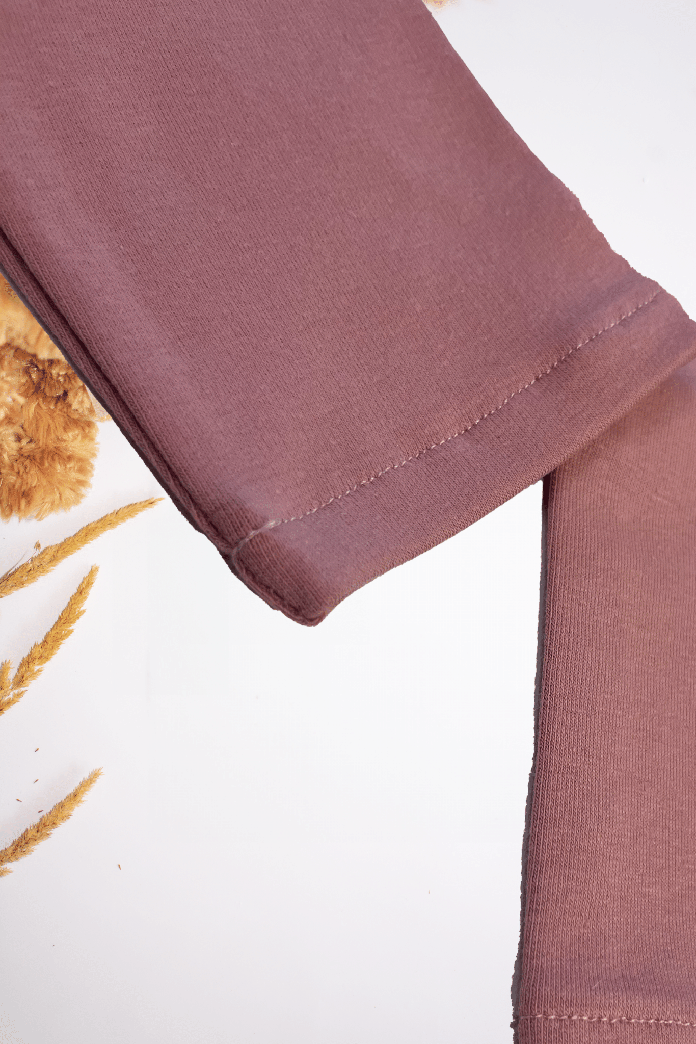 Vaikiškos tamprės | Be pūko | Pelenų rožinės spalvos - Stiliaus detalė