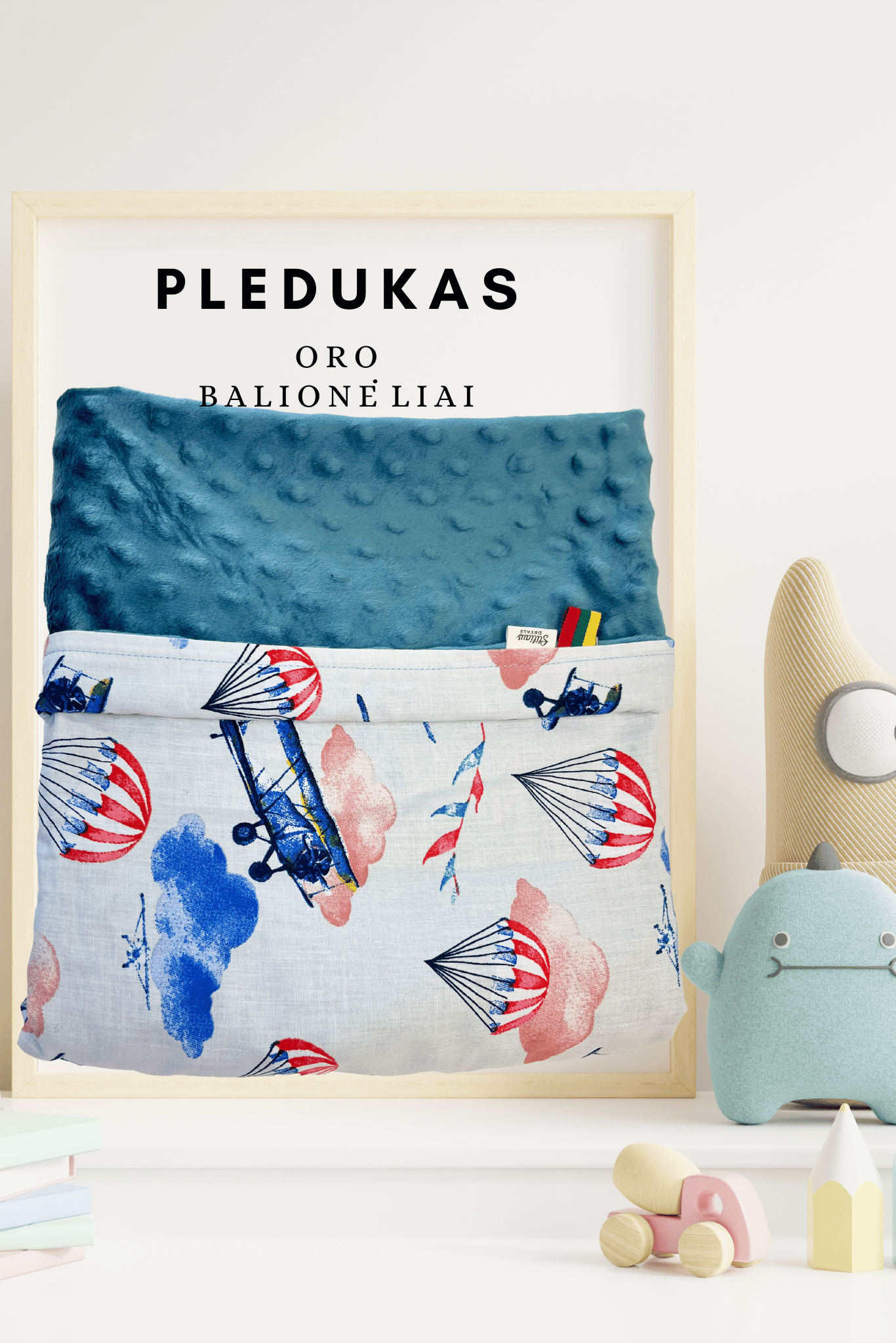 Pledukas vaikui / kūdikiui | "Oro balionėliai" - Stiliaus detalė