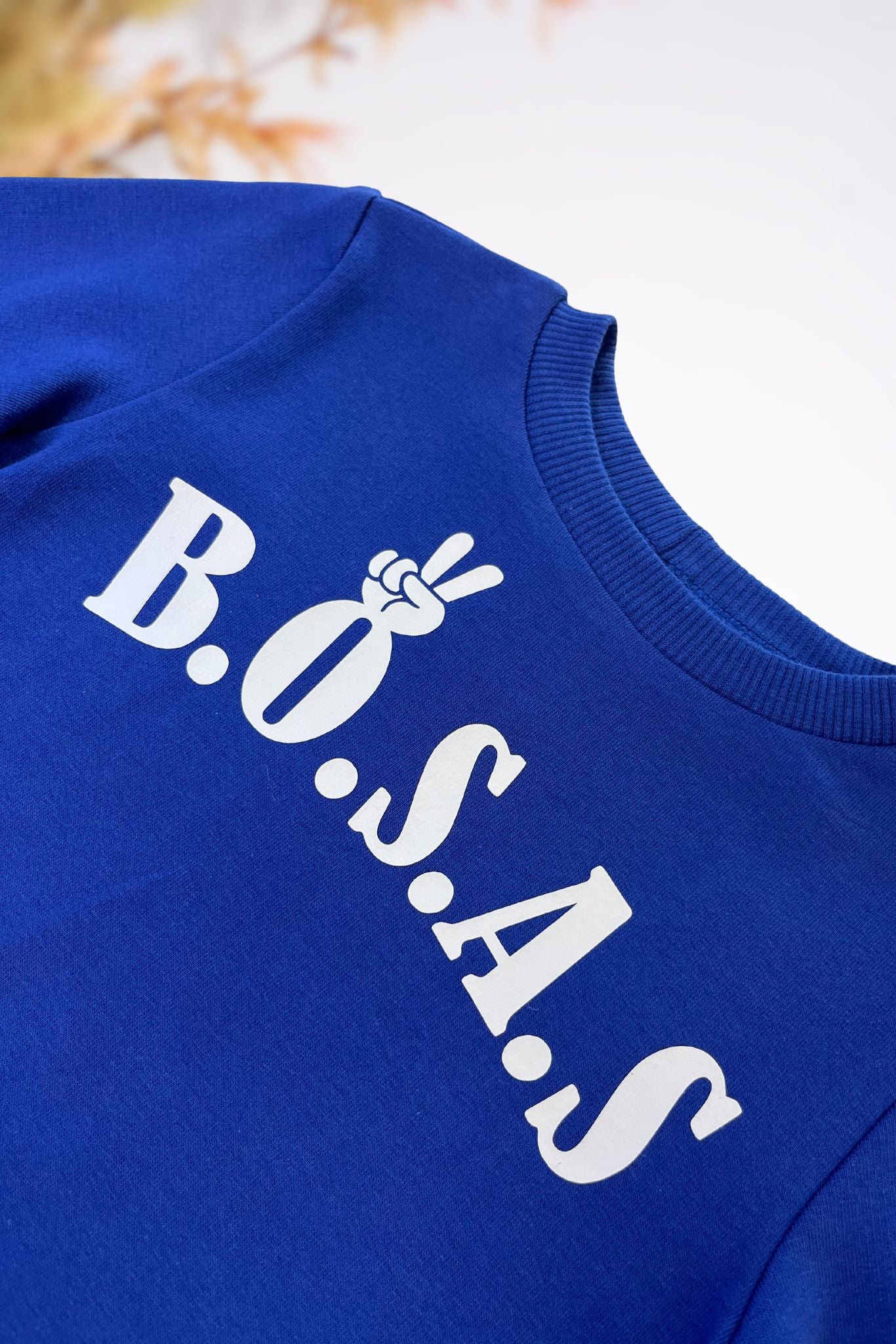 Mėlynos spalvos vaikiškas džemperis “BOSAS”