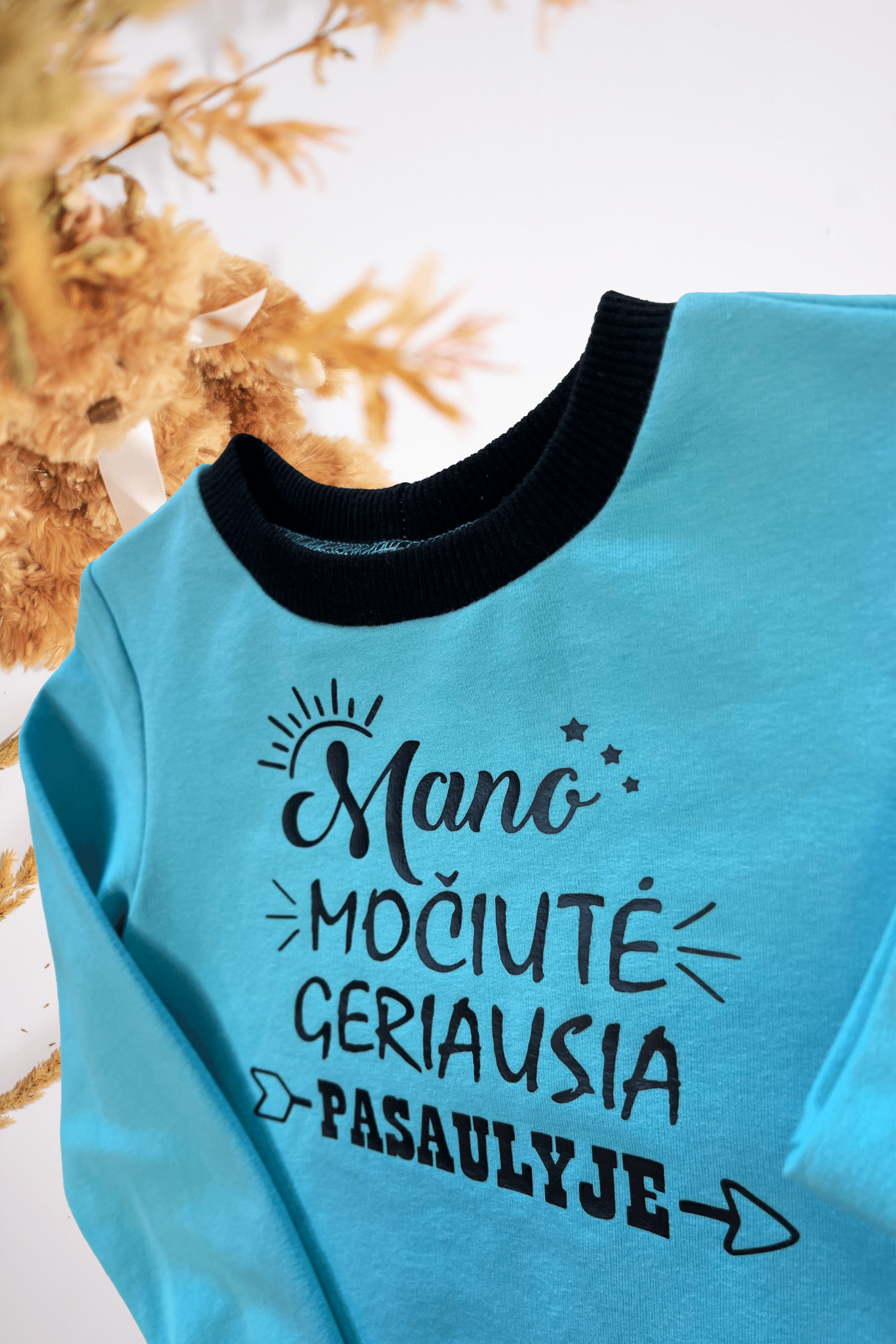 Vaikiškas džemperis “Mano močiutė geriausia" - Stiliaus detalė