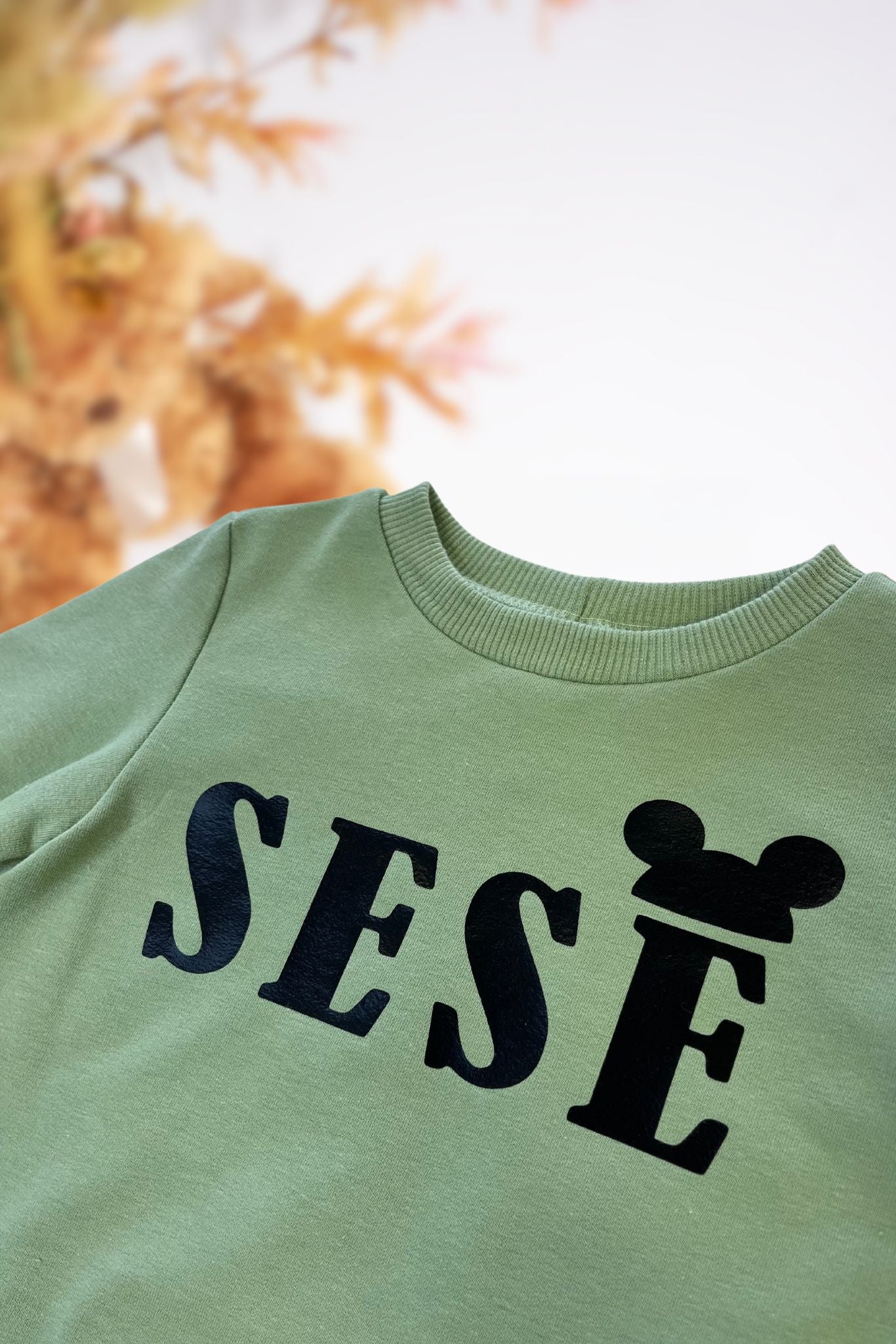Chaki spalvos vaikiškas džemperis “SESĖ”