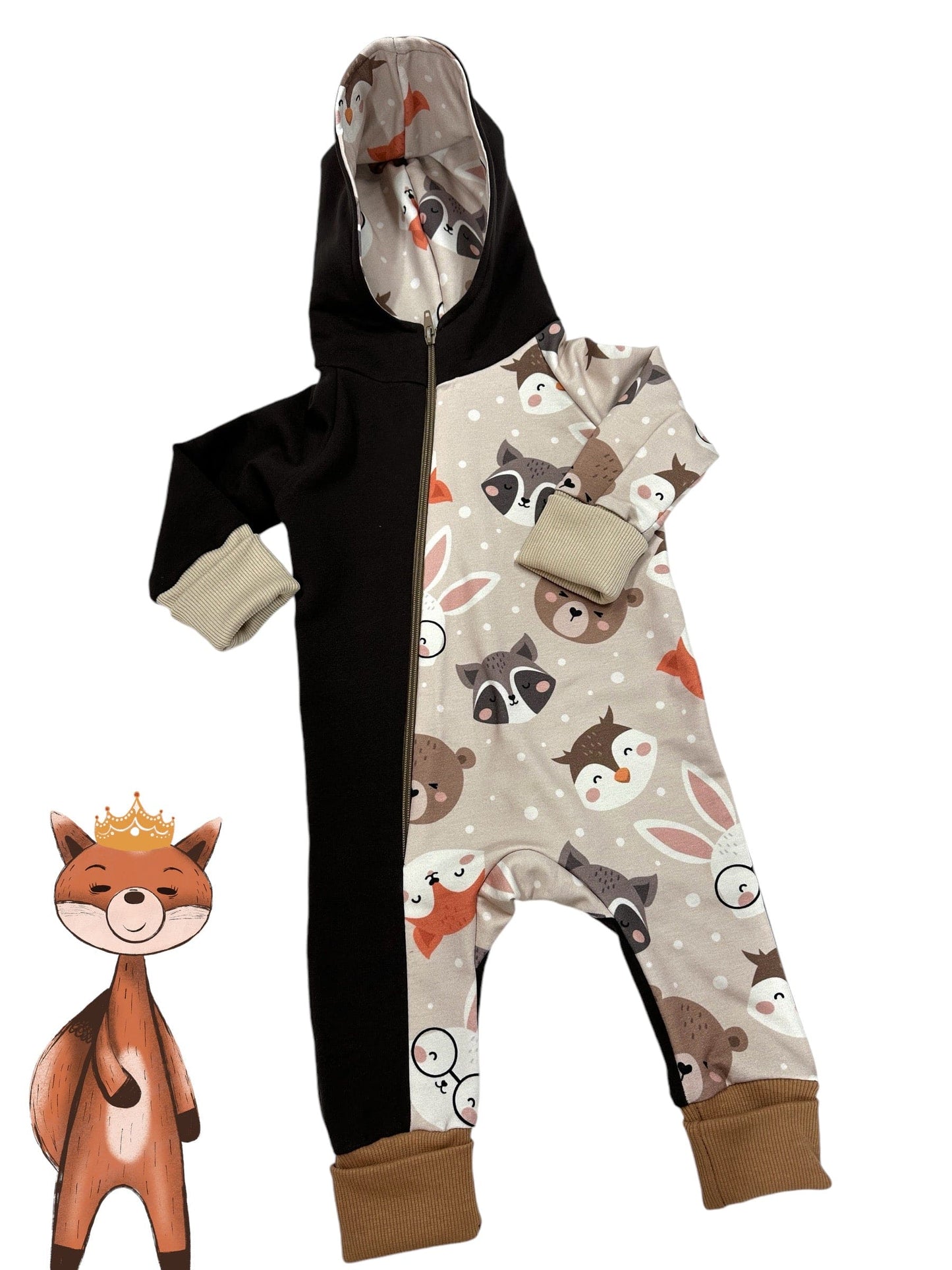 Vaikiškas romperis “Šokoladiniai gyvūnėliai”