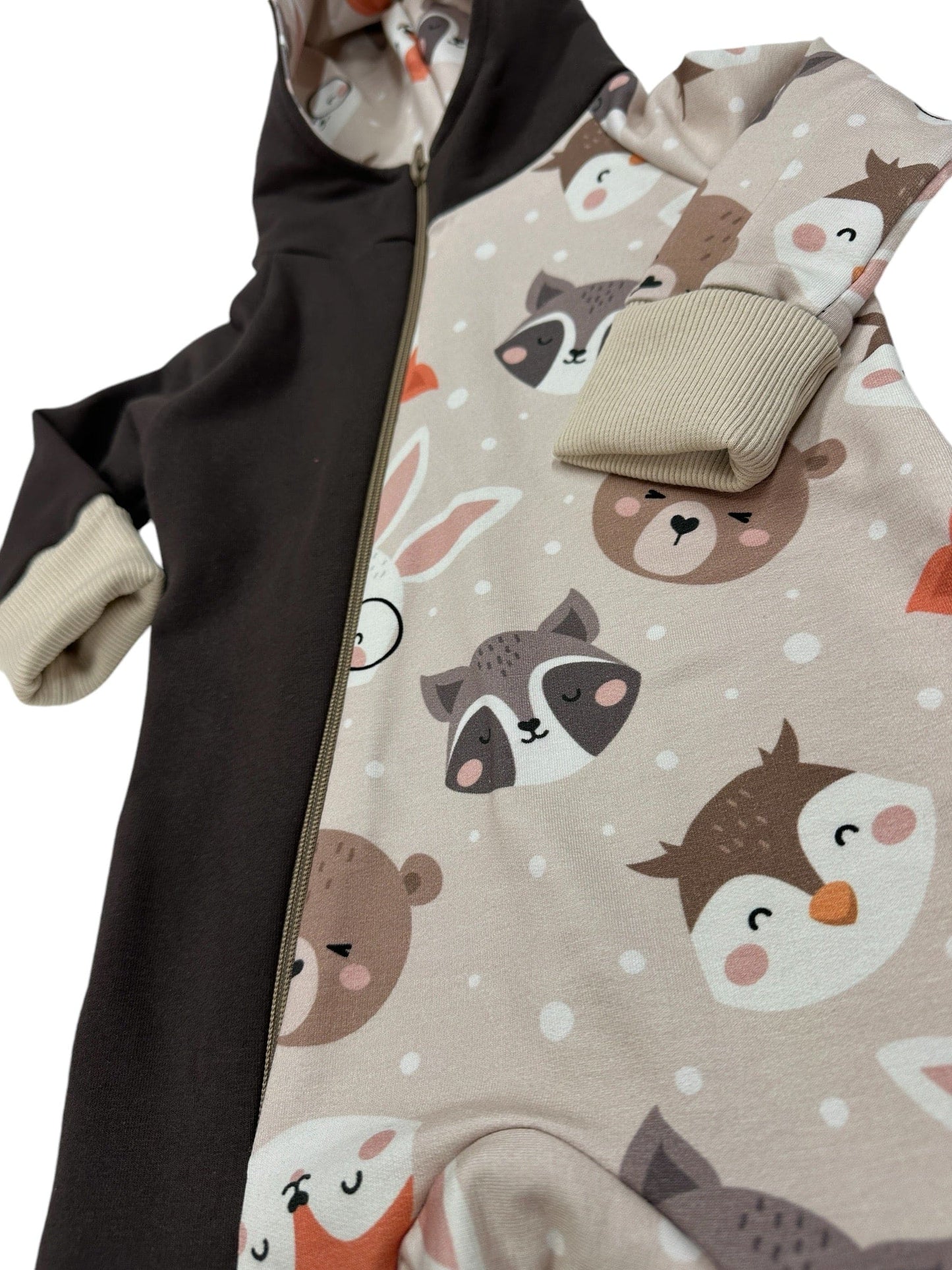 Vaikiškas romperis “Šokoladiniai gyvūnėliai”