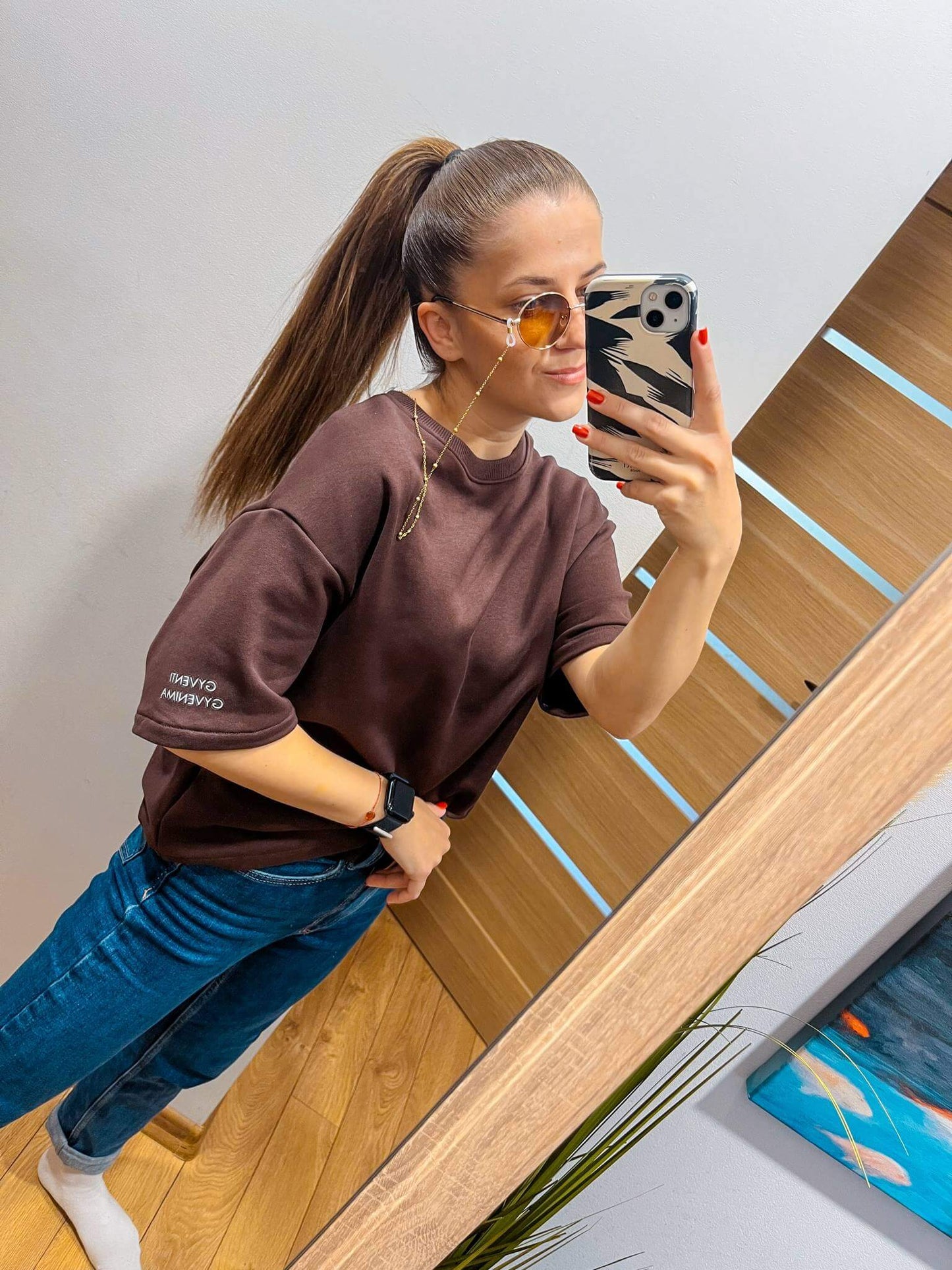 Oversize maikutė moterims "Gyventi gyvenimą"