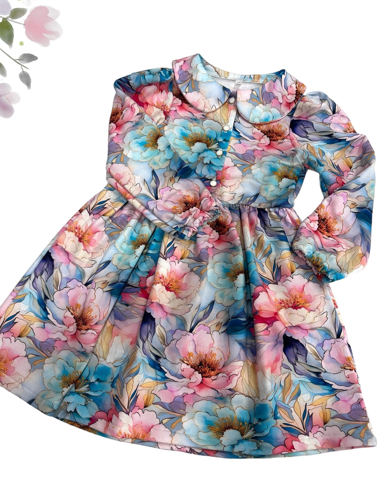 Suknelė mergaitėms "Gėlių pasaka"