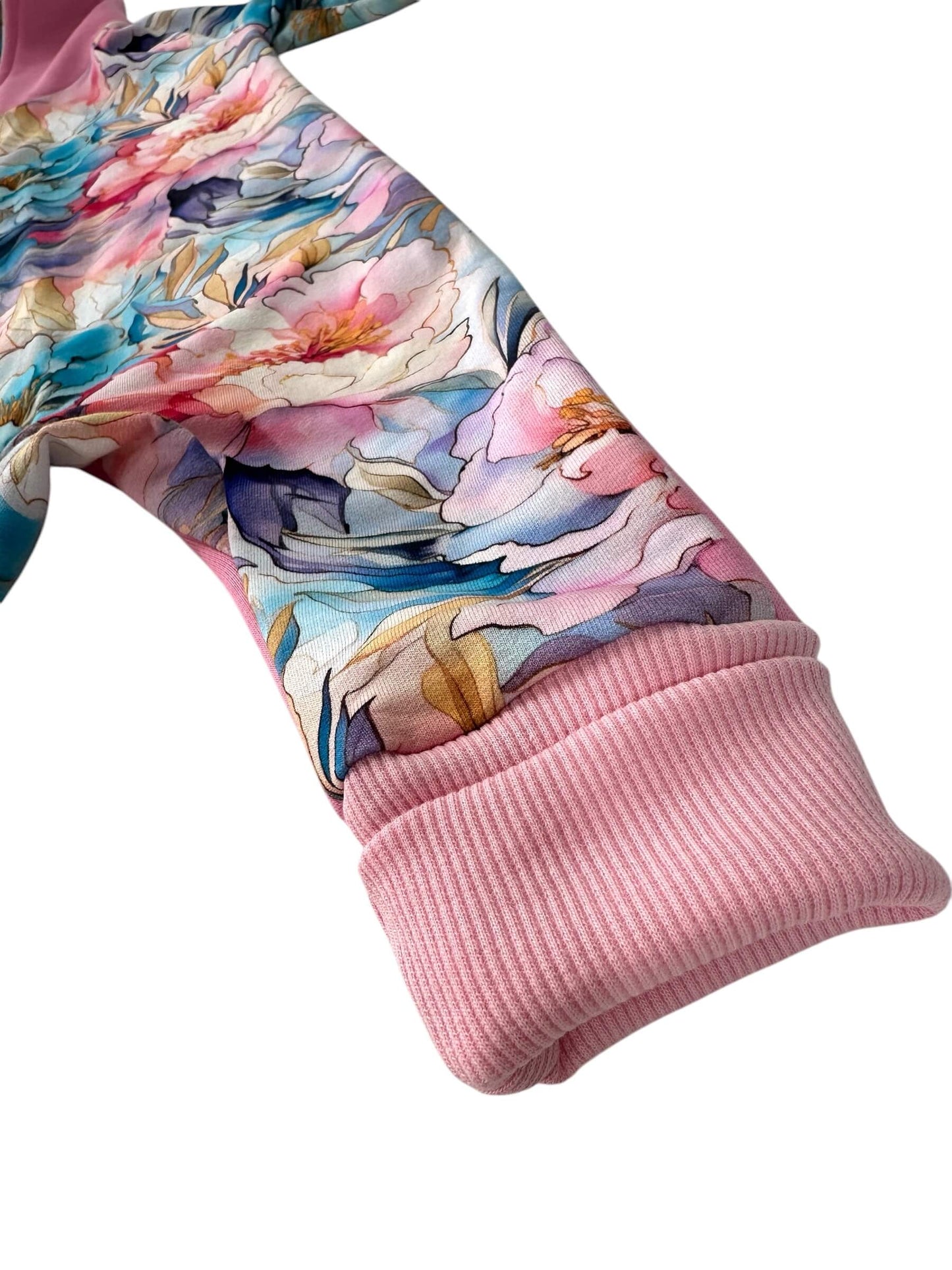 Vaikiškas romperis "Gėlių mergaitė"| 74, 80 dydžiai.