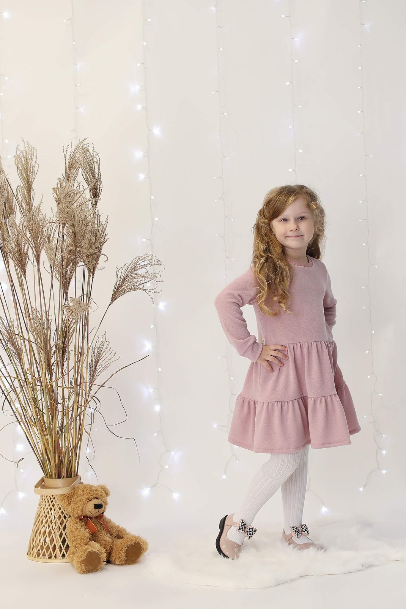 Megzto trikotažo vaikiška suknelė “Švelnumas” - My Store