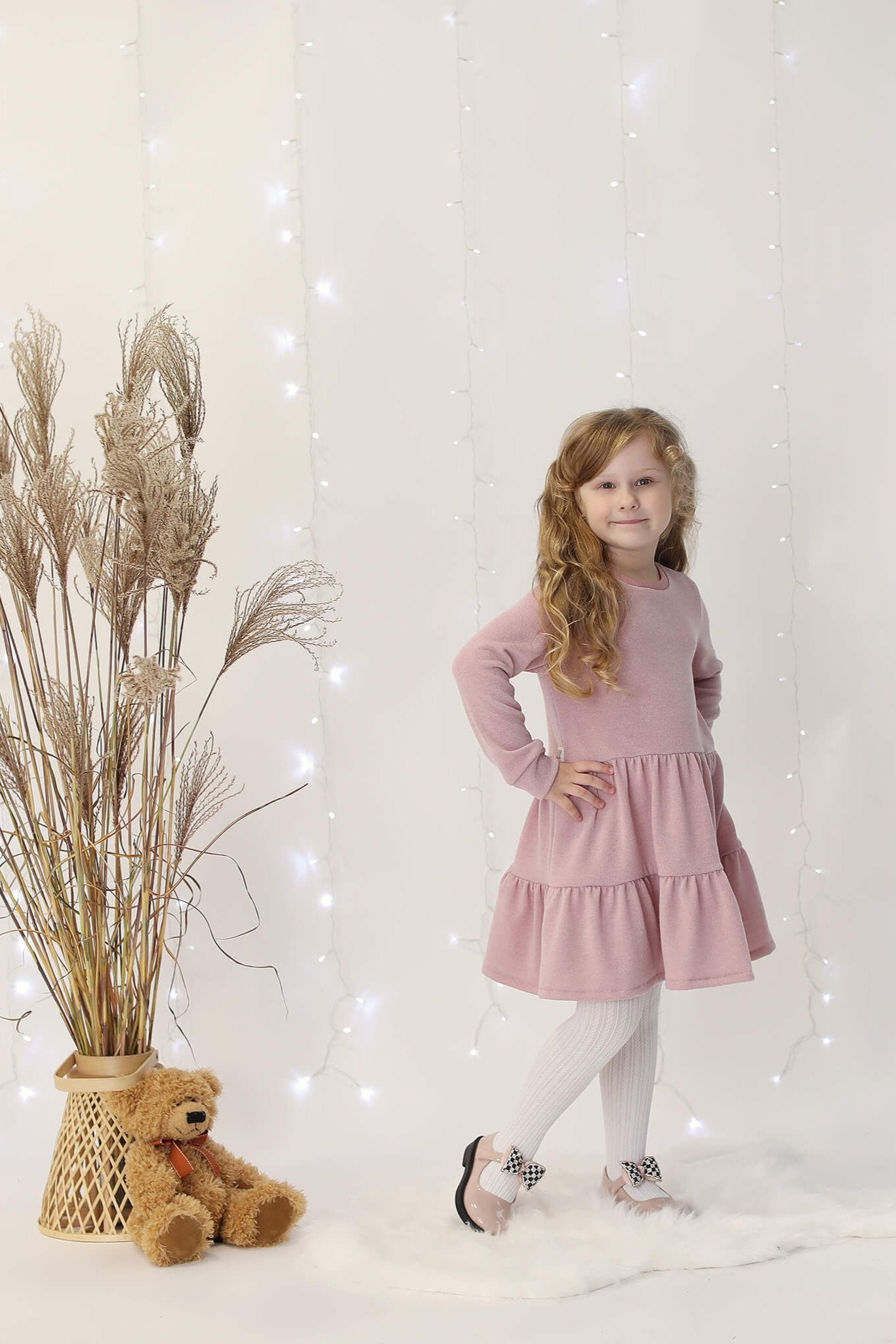 Megzto trikotažo vaikiška suknelė “Švelnumas” - My Store
