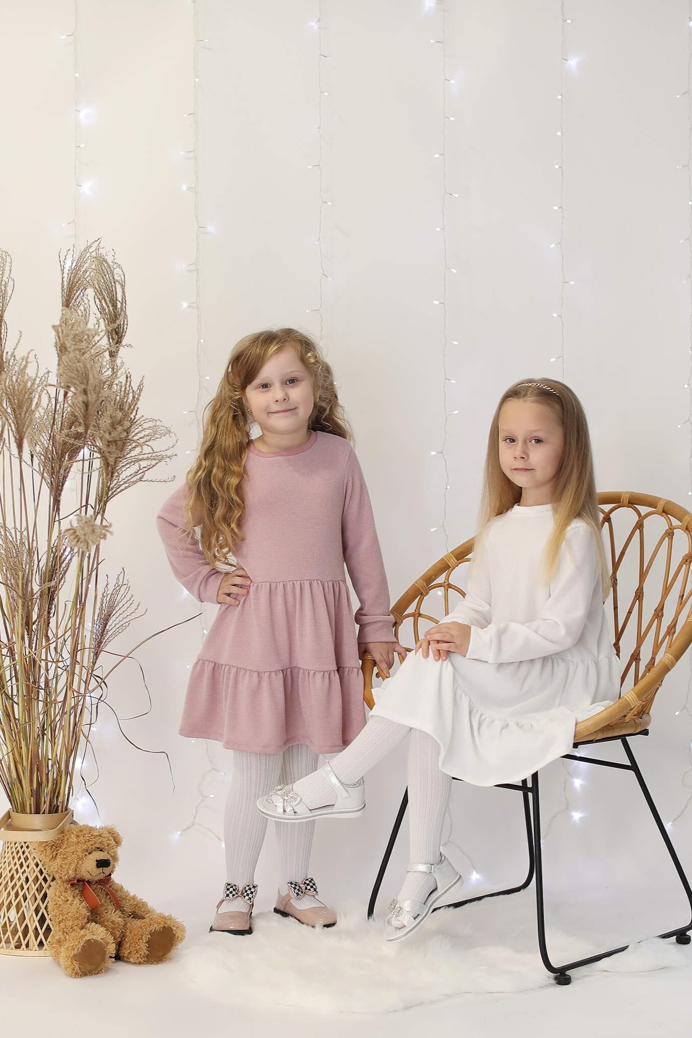 Megzto trikotažo vaikiška suknelė “Švelnumas” - My Store