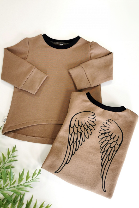 Smėlinė vaikiška tunika “Angelas” - Stiliaus detalė