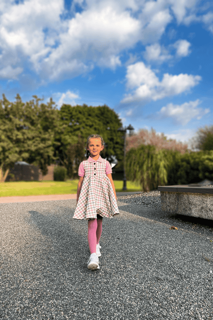 Vaikiškas sarafanas - suknelė | "Tikroji damutė" - Stiliaus detalė