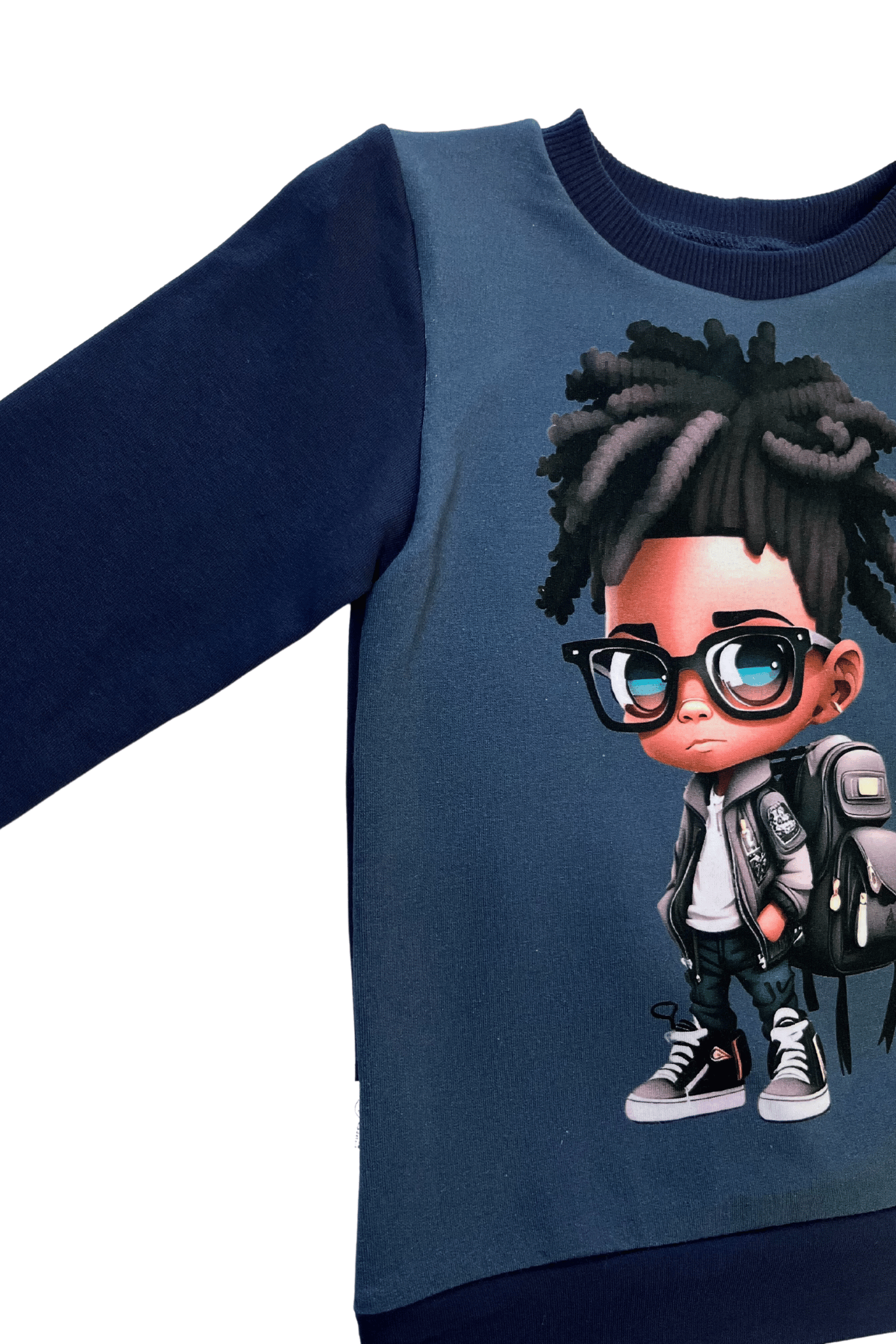 Vaikiškas džemperis "Į mokyklą"  | Riboto kiekis - Stiliaus detalė