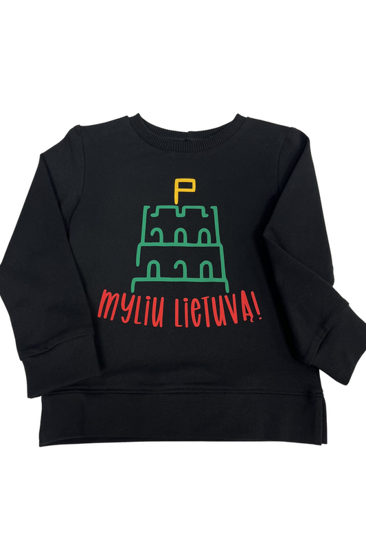 Vaikiškas džemperis “Myliu Lietuvą”Stiliaus detalė