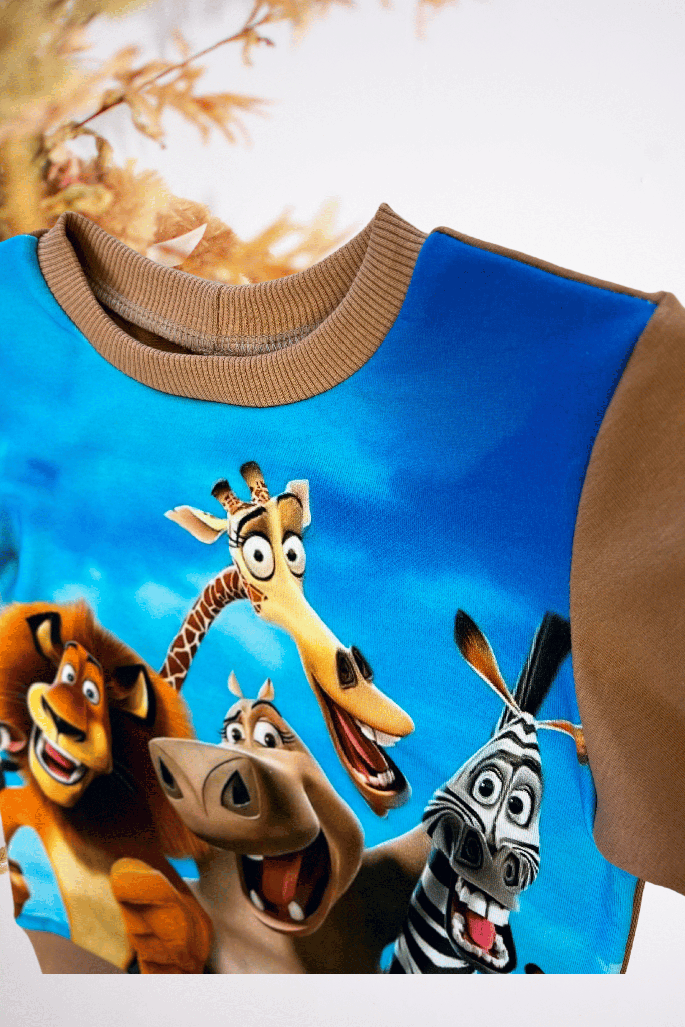 Džemperis “Linksmieji gyvūnai" - Stiliaus detalė