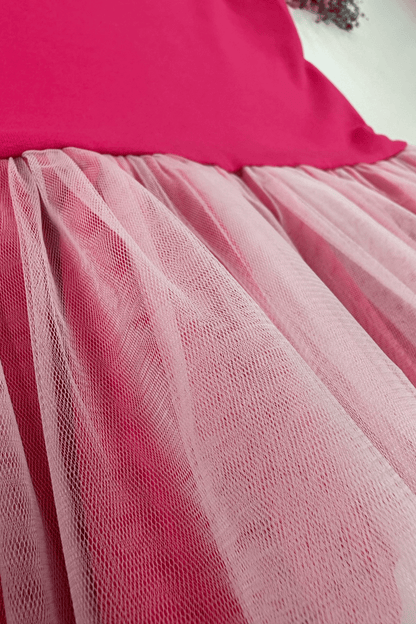 Vaikiška rožinė suknelė "Lelytė" - Stiliaus detalė