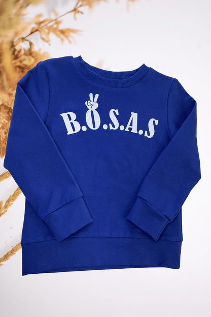 Vaikiškas kostiumėlis "BOSAS” | Be pūkelio | Tamsiai mėlynos spalvos - Stiliaus detalė