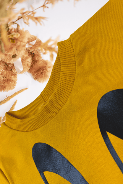 Džemperis “Zuikis” | Garstyčių spalvos - Stiliaus detalė