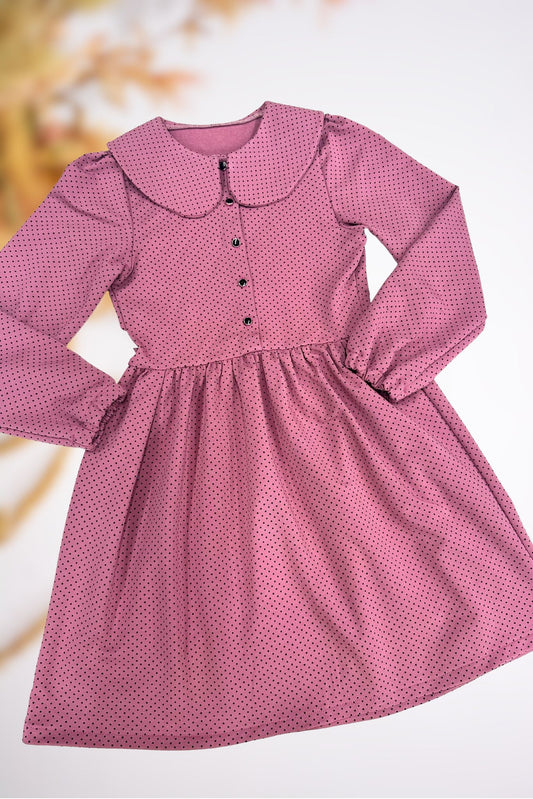 Vaikiška suknelė "Pasaka" | Limituota kolekcija | Rožinės spalvos