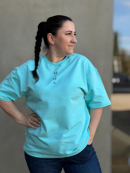 Oversize maikutė moterims "MAMA" - Stiliaus detalė