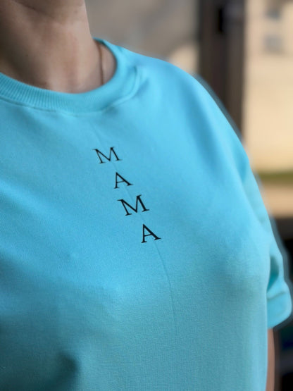 Oversize maikutė moterims "MAMA" - Stiliaus detalė
