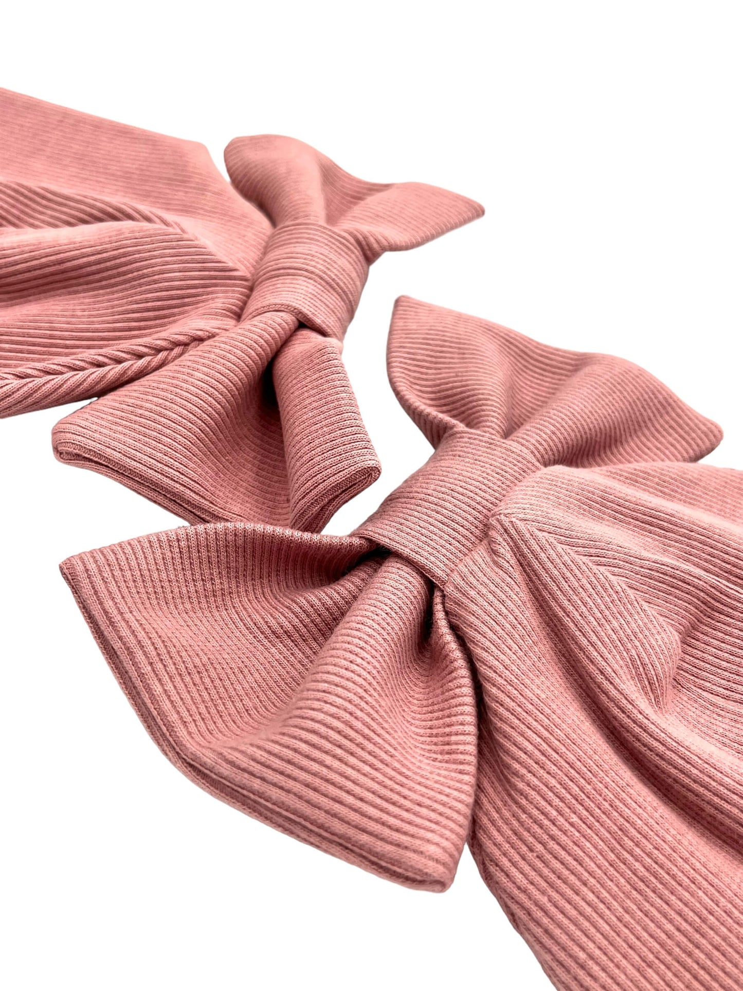 Pelenų rožinės spalvos RIB trikotažo kepurės ir šaliko/movos komplektai vaikams