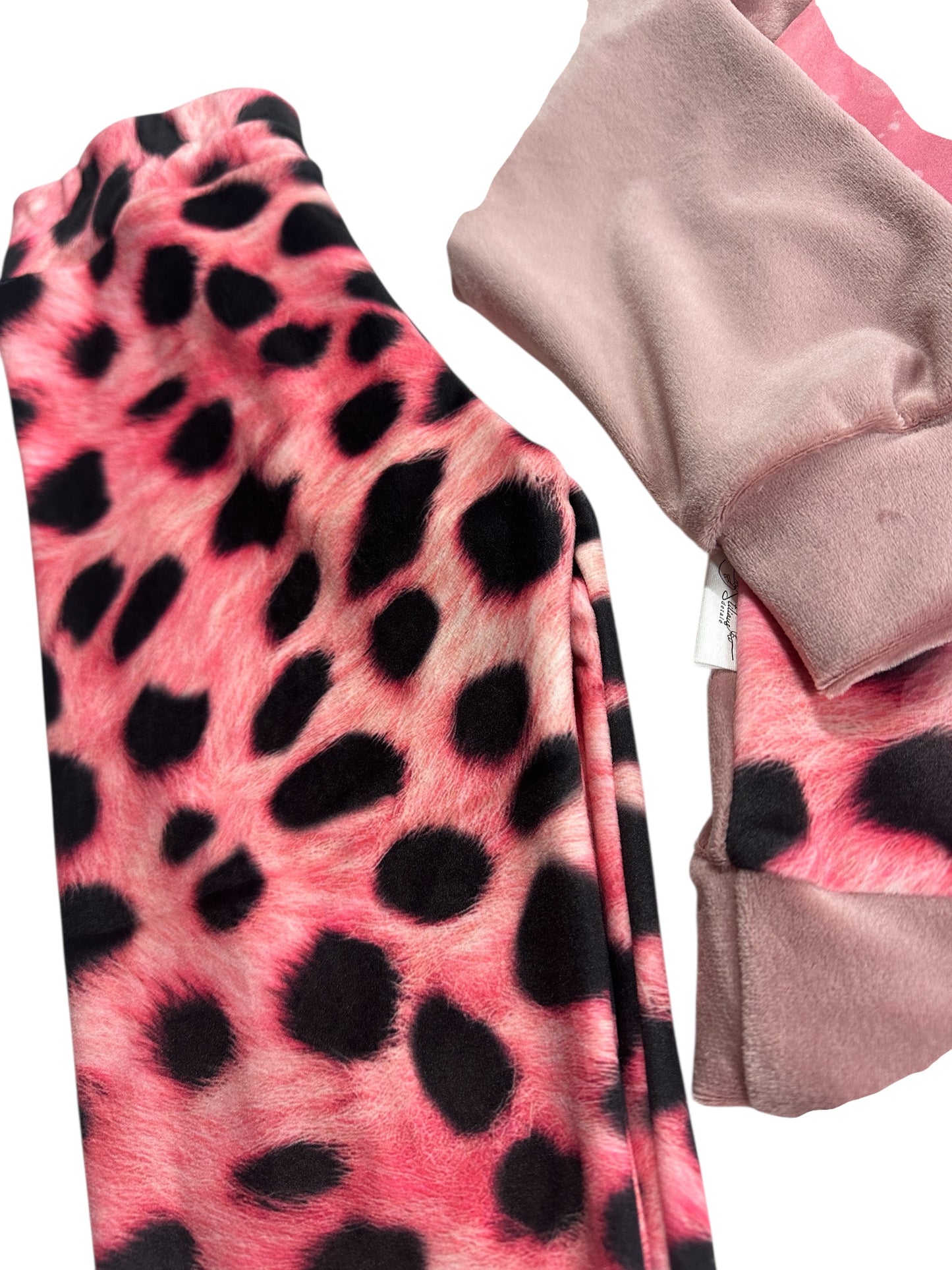 Mergaitiškas soft veliūro kostiumėlis „Romantika“