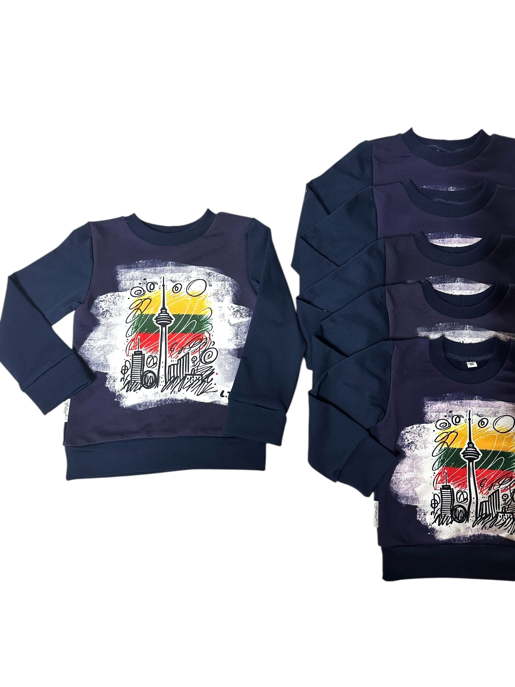 Vaikiškas džemperis „Tv bokštas” - Stiliaus detalė