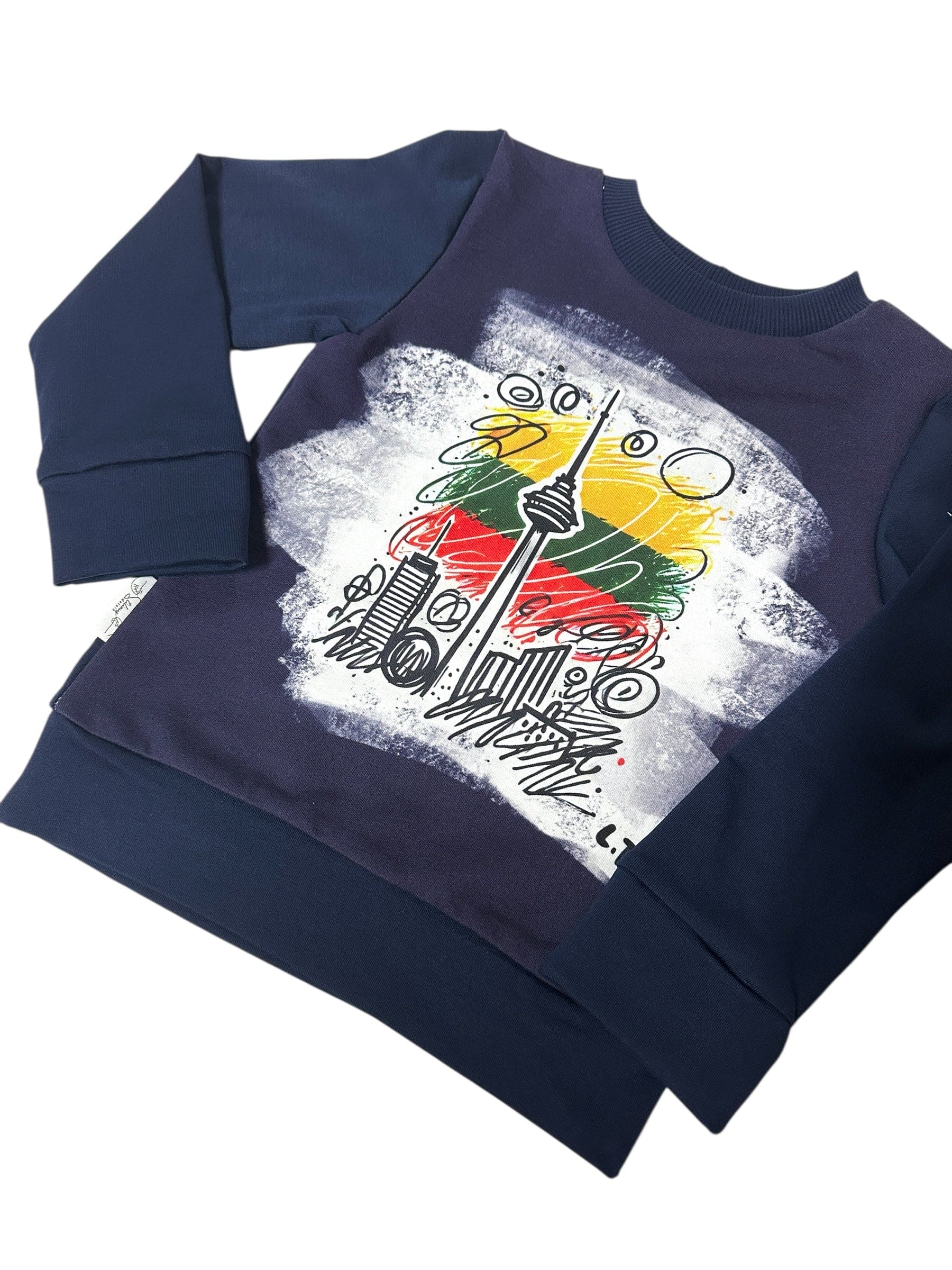 Vaikiškas džemperis „Tv bokštas” - Stiliaus detalė