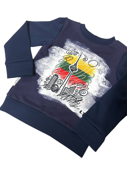 Vaikiškas džemperis „Tv bokštas” - Stiliaus detalė