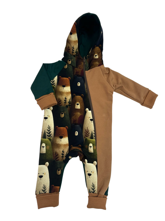 Vaikiškas romperis "Meškučiai" | Ribotas kiekis | 74 dydis - Stiliaus detalė