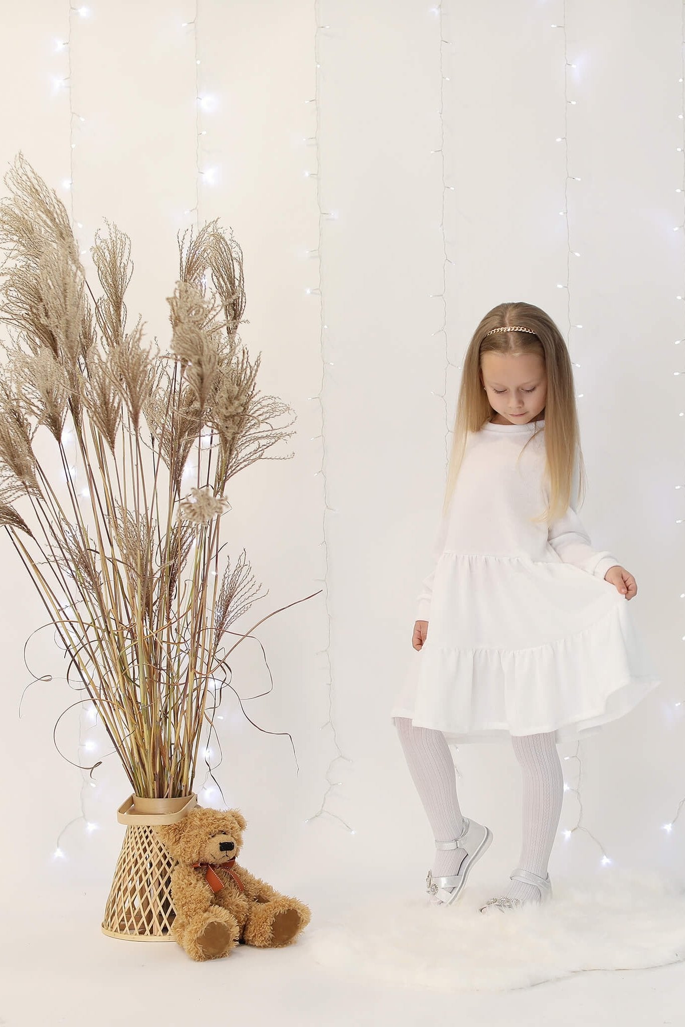 Megzto trikotažo vaikiška suknelė “Švelnumas” - My Store
